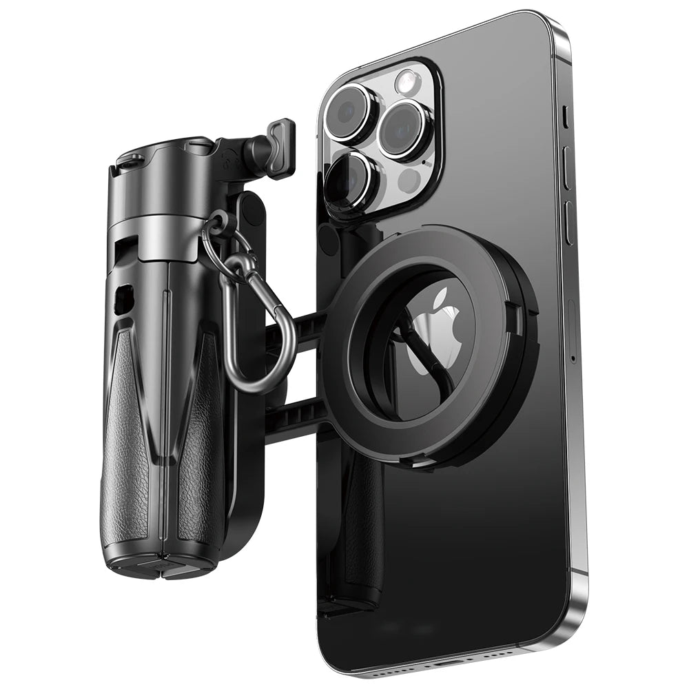 Ultimate 4-In-1 Selfie Stick with Wireless Remote | Dual Magnetic Clip & 360° Rotation for Perfect Shots