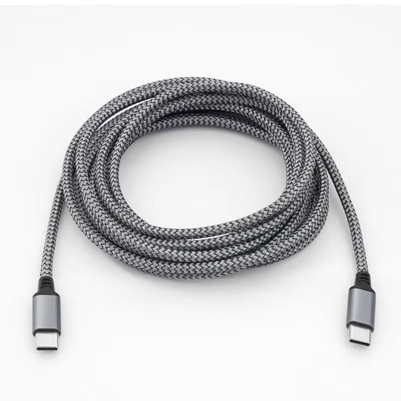 60W Fast Charging Type C to Type C Cable - 1M to 8M PD Extension for iPhone 15, MacBook, Xiaomi, Samsung & More