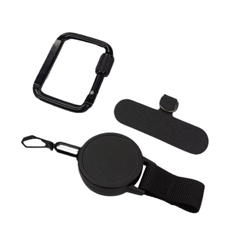 SecureFit Anti-Theft Retractable Phone Lanyard with Carabiner – Perfect for Hiking, Cycling, and Climbing!