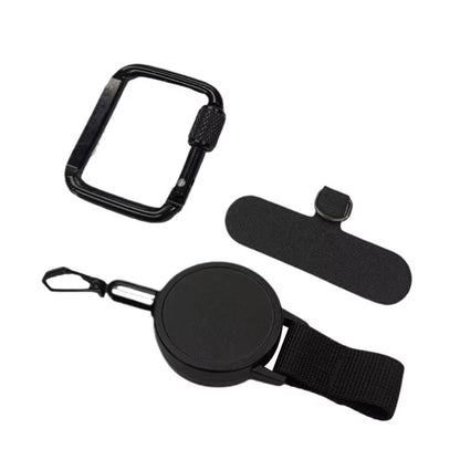 SecureFit Anti-Theft Retractable Phone Lanyard with Carabiner – Perfect for Hiking, Cycling, and Climbing!